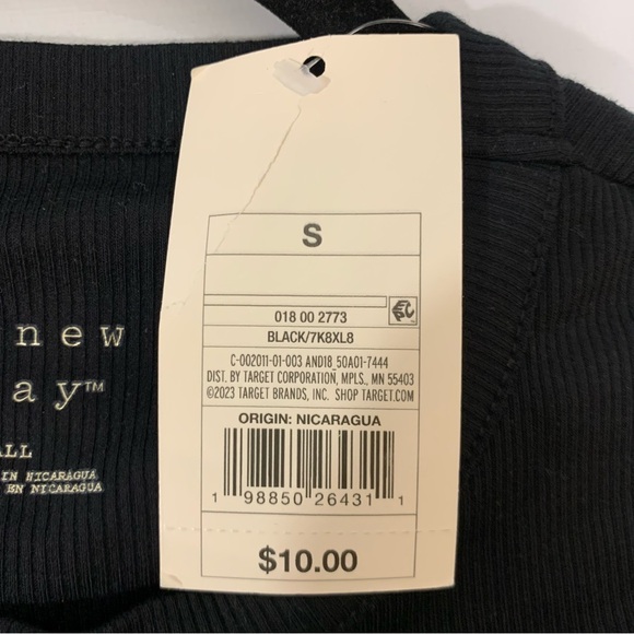 A New Day Black Sleeveless Tank - Size Small - Picture 4 of 5